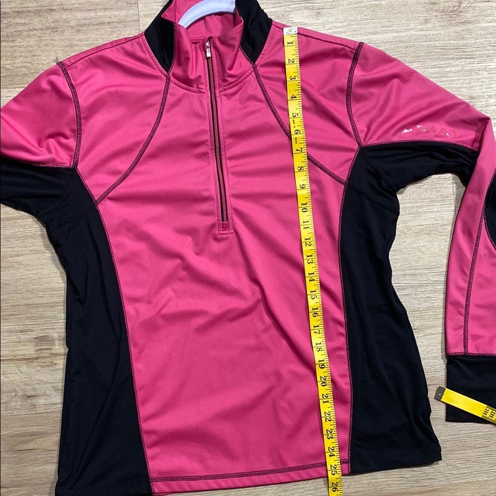 AriatTEK Bryce Cold Series Quarter-Zip Pullover – Pink & Black | Size Large - Picture 12 of 14